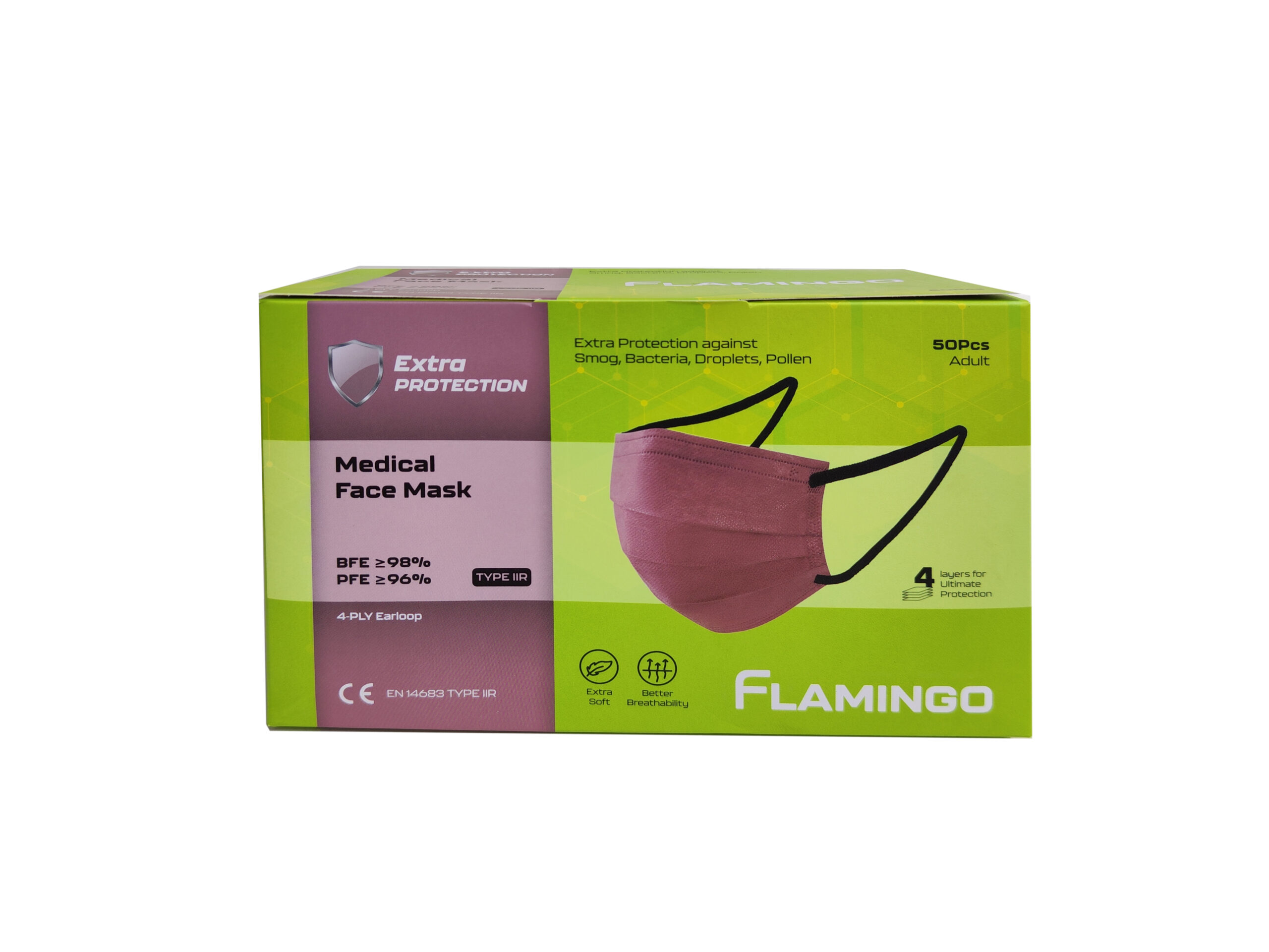 Flamingo 4ply Mask (Purple)