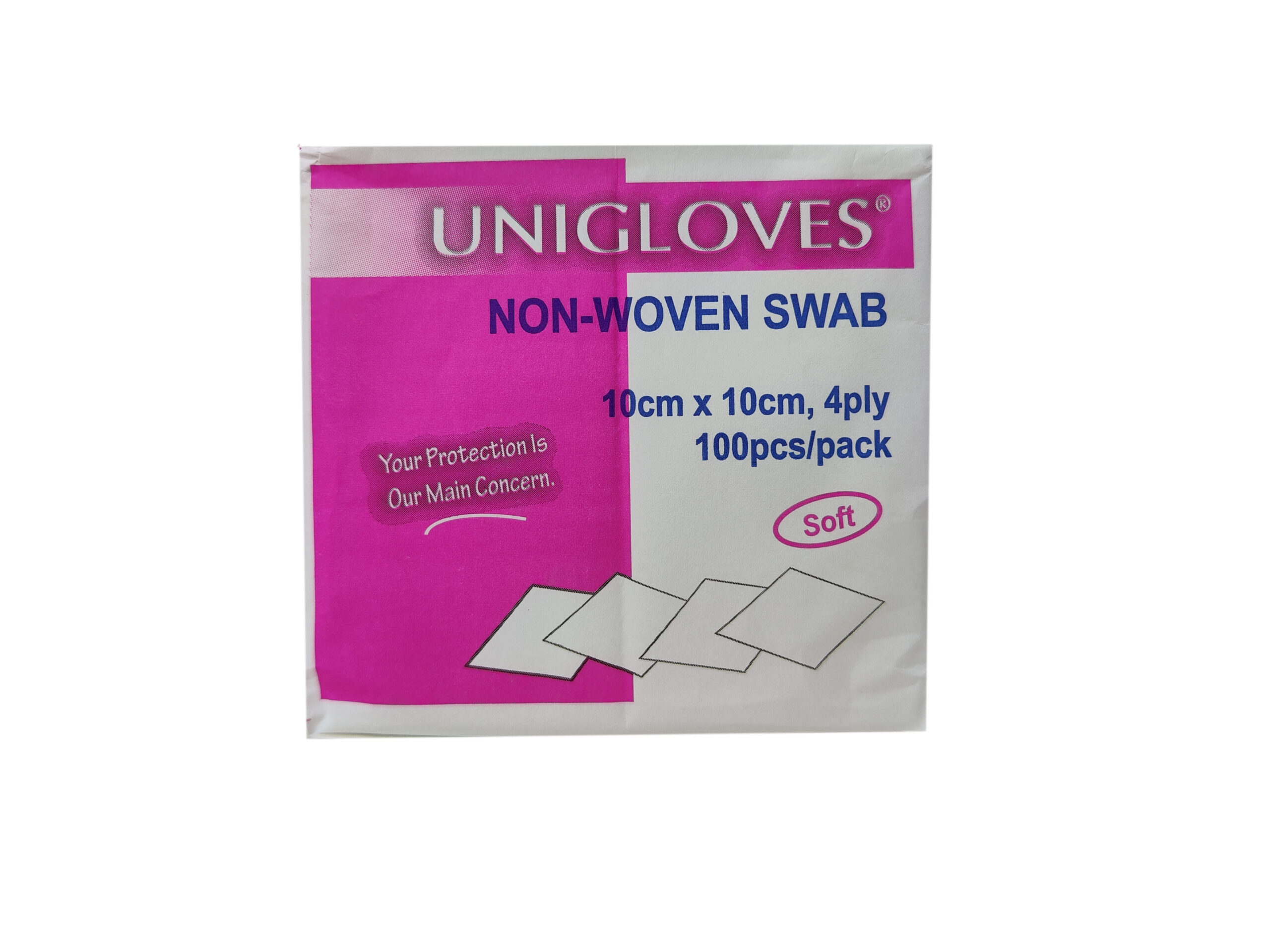 Non Woven Gauze 10cm x 10cm x 4ply